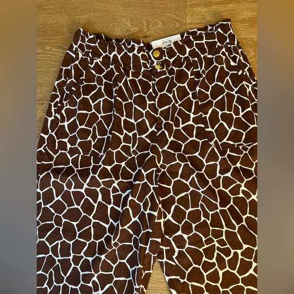 INC International Concepts Printed Linen Blend Women's Pants, Wide Legs Pants - Picture 4 of 9